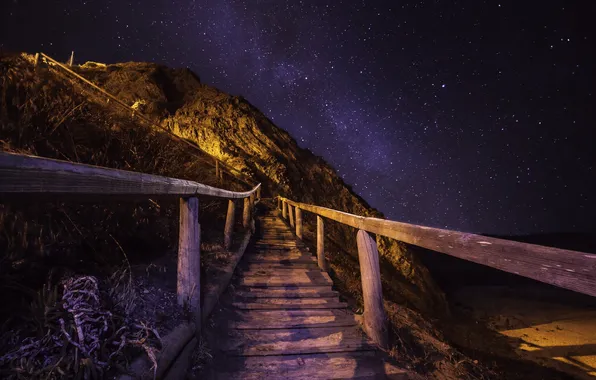 Картинка beach, night, time to go home