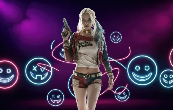 Картинка harley quinn, icon, action