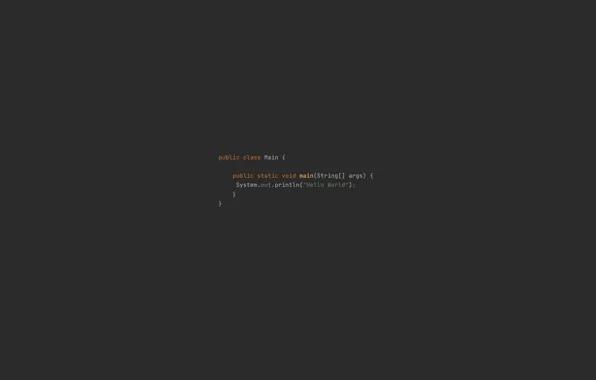 Минимализм, темная, Java, Программирование