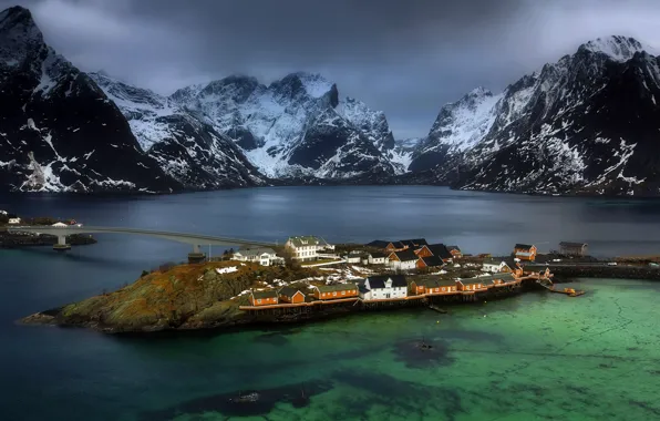 Norway, Lofoten, Sakrisoy Island