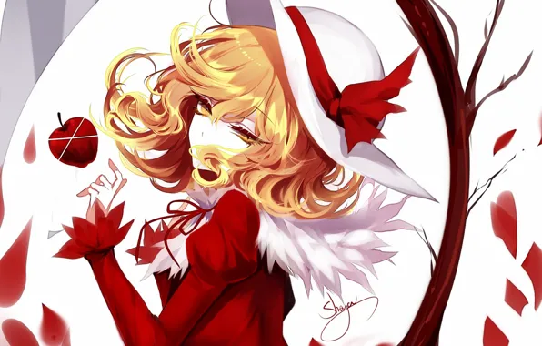 Девушка, шляпа, Touhou, Тохо, Тоухоу, аниме игра