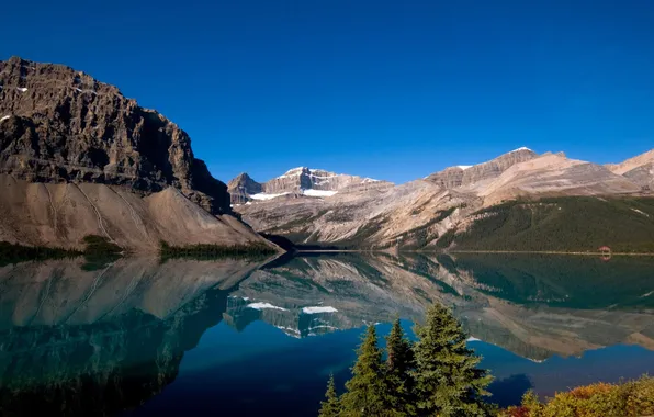 Картинка пейзаж, горы, природа, озеро, Канада, национальный парк