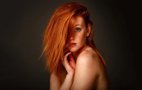 Girl, Red, Model, Beauty, Hair, Ginger, Portait, Kjersti