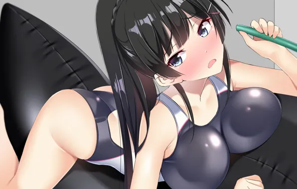 Girl, sexy, ass, long hair, boobs, anime, beautiful, pretty