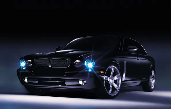 Concept, черный, Jaguar, концепт, ягуар, передок, 2003, Eight