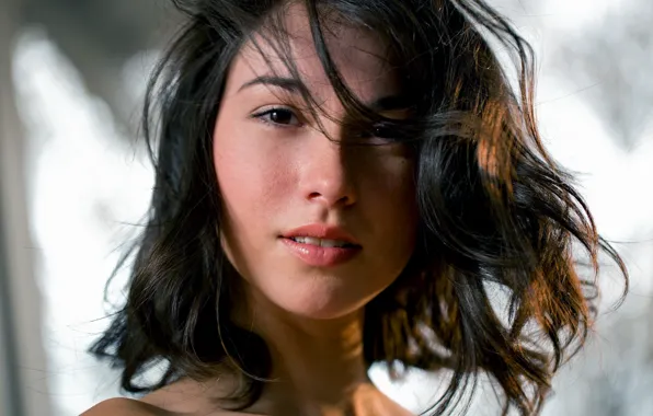 Картинка girls, Emily, model, brunette, look, dark eyes, Emily Grey, Erotic Model