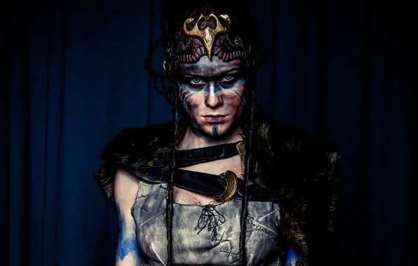 Девушка, косплей, cosplay, Ninja Theory, Hellblade