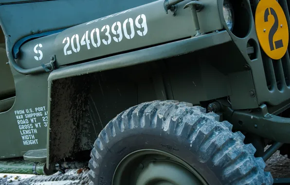 Автомобиль, армейский, Jeep, Willys MB