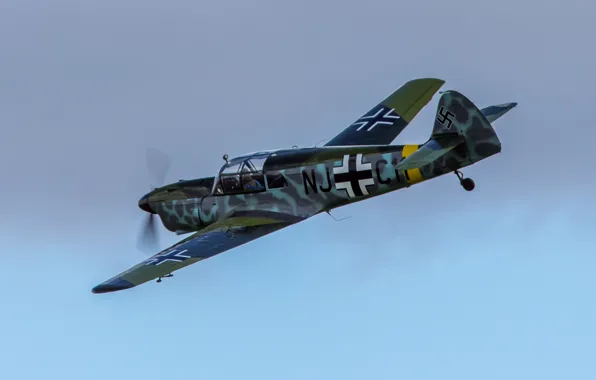 Картинка Messerschmitt, одномоторный, моноплан, «Тайфун», связной, Bf.108