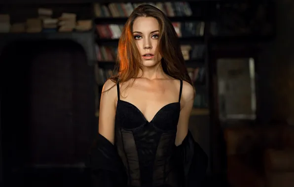 Взгляд, девушка, шатенка, красивая, Xenia Kokoreva, Ксения Кокорева
