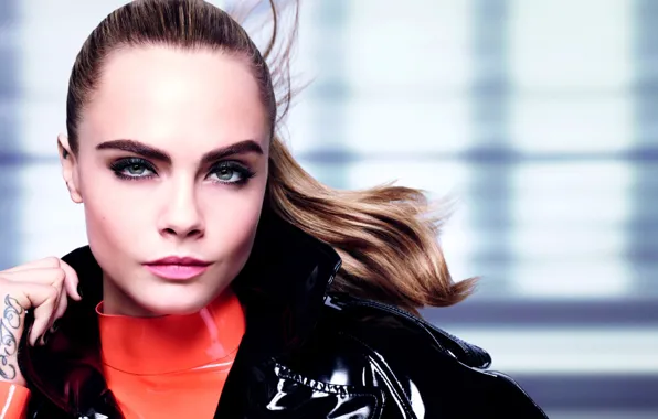 Картинка взгляд, поза, фон, макияж, актриса, тату, model, tattoo