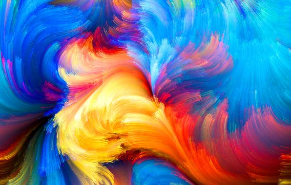 Colors, colorful, abstract, rainbow, splash, painting