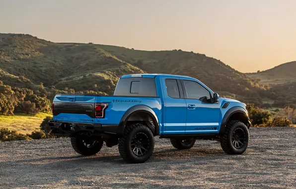 Закат, Ford, Raptor, пикап, F-150, Hennessey, 2019, VelociRaptor V8