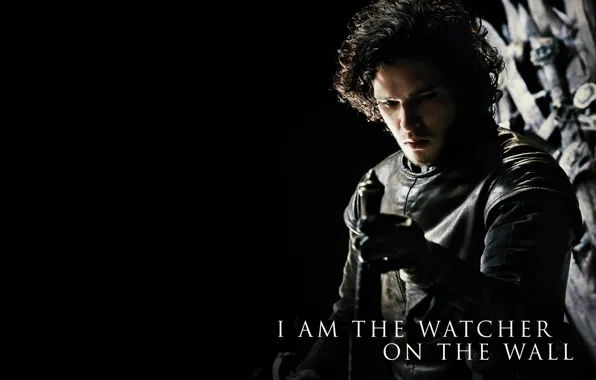 Black, Game of Thrones, 2560x1600, Jon Snow, Kit Harington