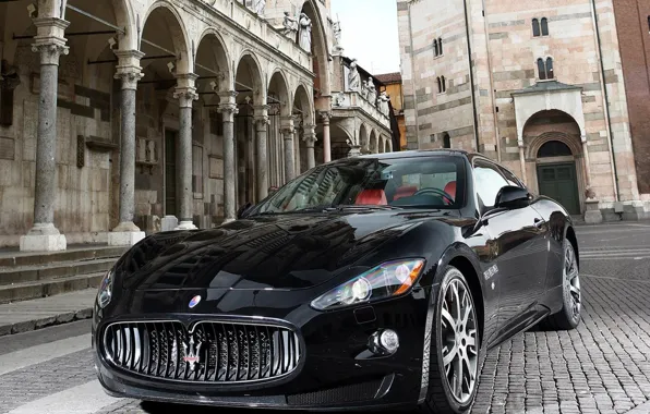 Maserati, Черный, Город, Мазерати