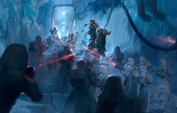 Тоннель, воины, ILM Art Department Challenge, The Job