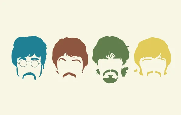 Картинка музыка, минимализм, группа, The Beatles