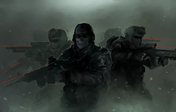 Картинка солдаты, ghost, Activision, Infinity Ward, Call of Duty: Modern Warfare 2