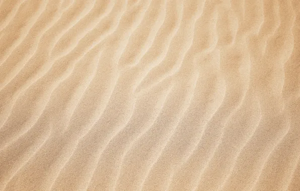 Песок, пляж, природа, мелкий, волнами