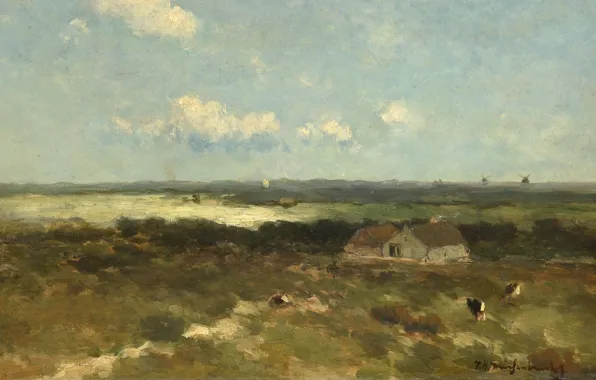 Пейзаж, масло, картина, Дюны, 1896, Иохан Хендрик Вейсенбрух, Johan Hendrik Weissenbruch
