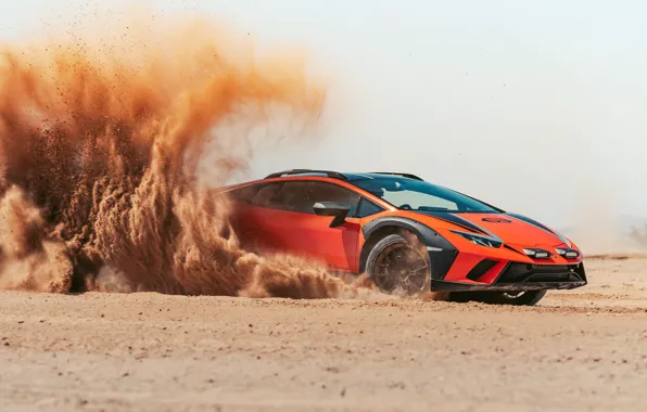 Картинка Lamborghini, dust, lambo, Huracan, Lamborghini Huracan Sterrato