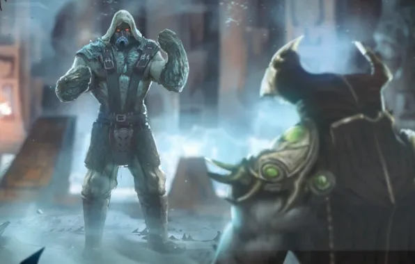 Маска, боец, ninja, Tremor, Mortal Kombat X, Смертельная битва 10, Шиннок, Shinnok