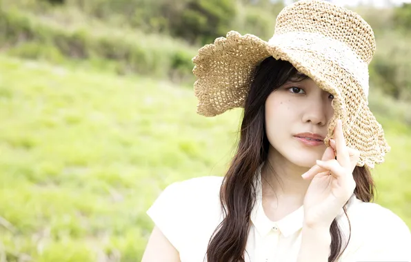 Beautiful, Asian, Model, Woman, Hat, Pretty, Japanese, Outdoor