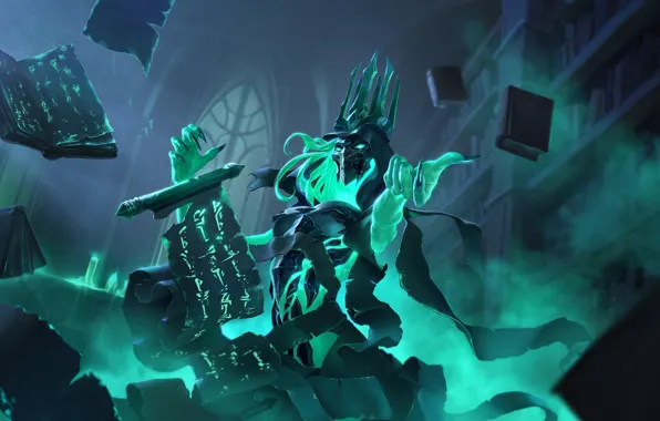 Магия, книги, скелет, нежить, Legends of Runeterra