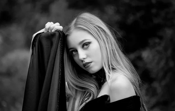 Девушка, портрет, чб, Alicja August