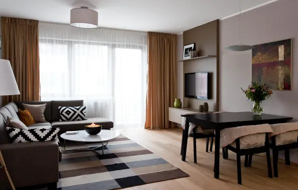 Дизайн, стиль, интерьер, гостиная, столовая, small room