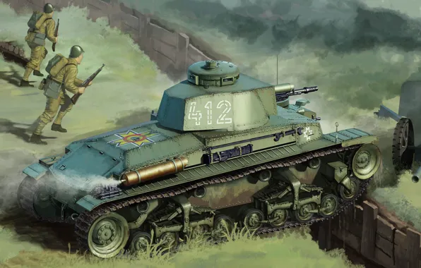 Картинка Skoda, чехословацкий лёгкий танк, LT vz.35, румынский танк R-2