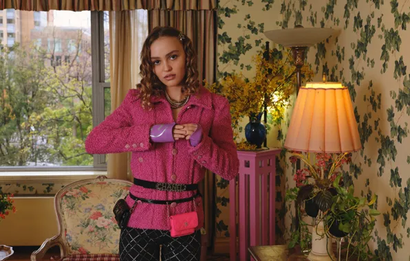 Поза, модель, макияж, актриса, Лили-Роуз Депп, Lily-Rose Depp