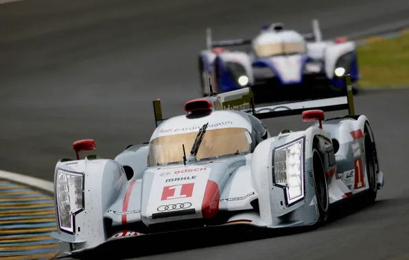 Картинка audi r18 e-tron quattro, toyota TS030 Hybrid, 24 hours du mans