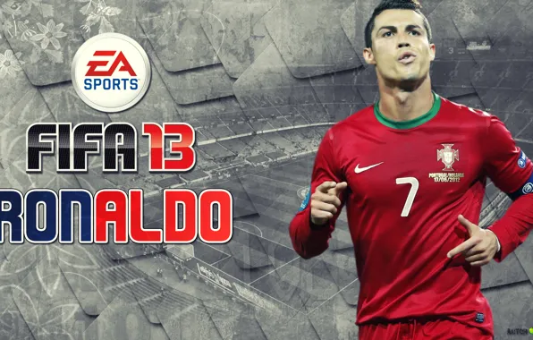 Обои Игра, Cristiano Ronaldo, Португалия, Фифа 13 На Телефон И.