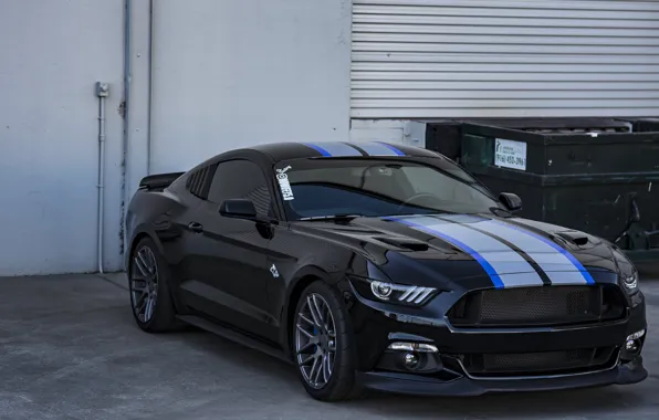 Картинка mustang, ford, black