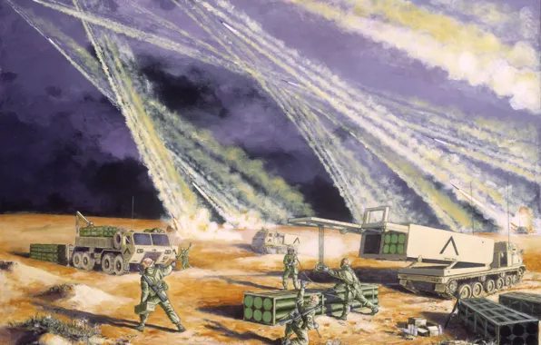 Картинка война, ракеты, Saudi Arabia, February 1991 -- On 2 August 1990, the forces of Iraq …