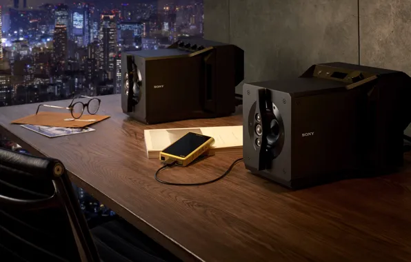 Картинка Sony, High End, Сони, 2020, near-field powered speaker system, настольные колонки, акустические системы, Sony SA-Z1