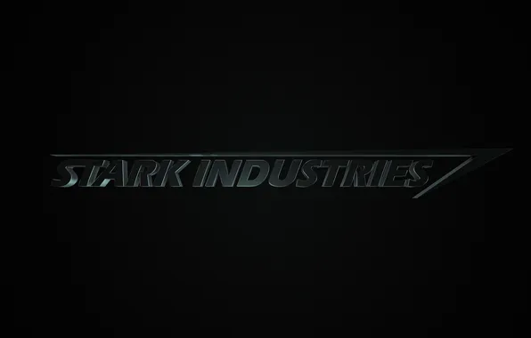 Картинка фон, надпись, черный, Stark Industries