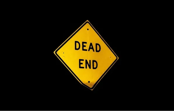 Тупик, dead end, дорожный знак