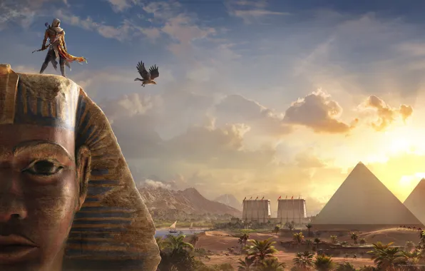 Картинка Origins, Ubisoft, Assassin's Creed, DLC, Assassin's Creed: Origins, Bayek and the Sphinx