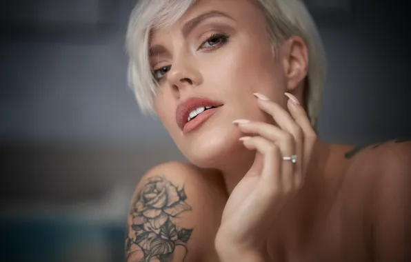 Картинка девушка, лицо, модель, Martin Fuhrmann