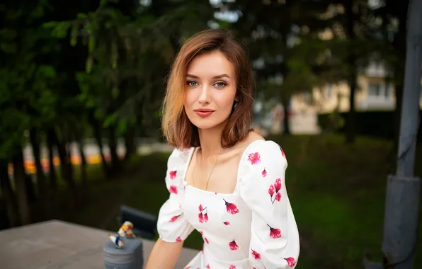 Картинка girl, dress, young, model, pretty, posing