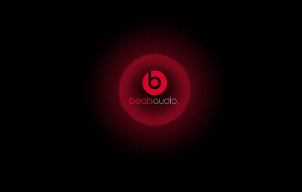 Красный, круг, htc, beats, audio, dr dre, beatsaudio, by dr dre