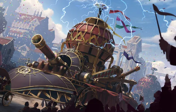 Люди, молнии, танк, Legends of Runeterra