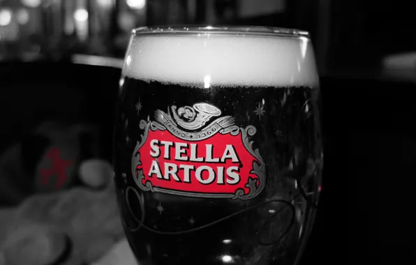 Картинка glass, foam, stella artois