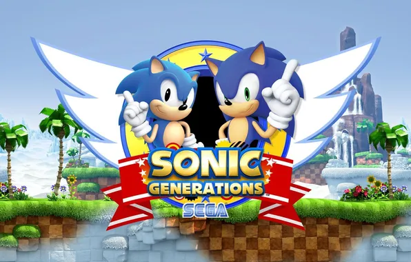 Logo, sega, sonic, Sonic Generations, videogame