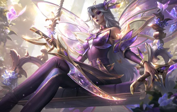 Art, League of Legends, Katarina, Skin, LoL, Faerie, Faerie Court
