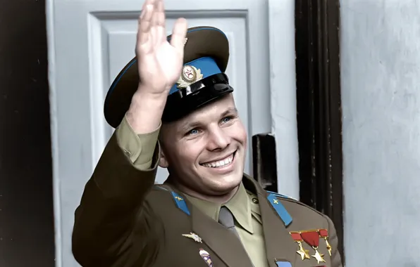 Картинка Юрий Гагарин, Герой Советского Союза, лётчик-космонавт СССР