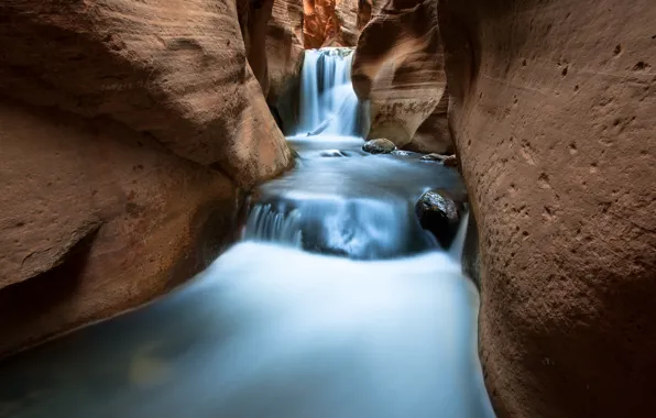 Картинка вода, природа, камни, скалы, поток