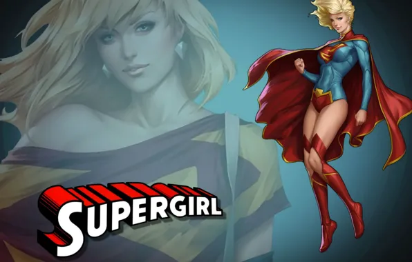 Блондинка, blonde, superhero, DC Comics, Supergirl, Супергёрл